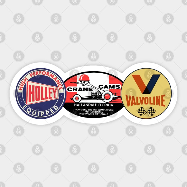Vintage store racing stickers